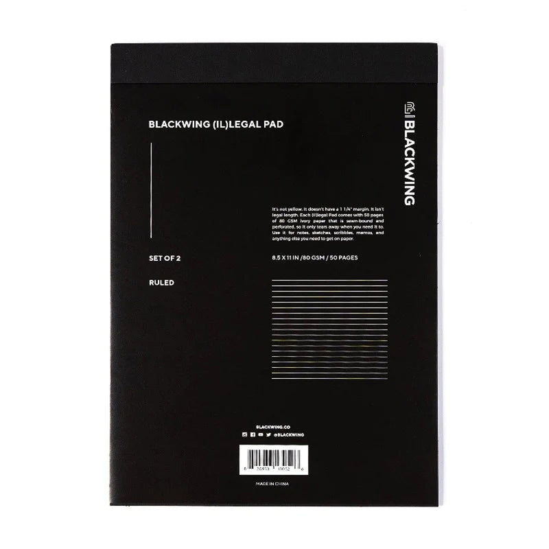 Blackwing Illegal Pad - Pack of 2 Ruled