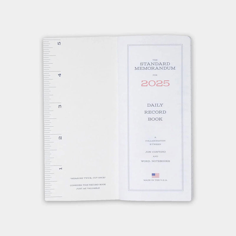 Word Notebooks - Standard Memorandum 2025 Limited Edition