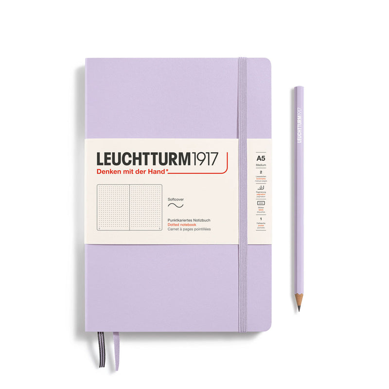 Leuchtturm A5 Soft Cover Notebook Lilac Dot Grid