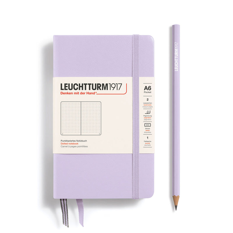 Leuchtturm Hard Cover A6 Notebook Lilac Dot Grid