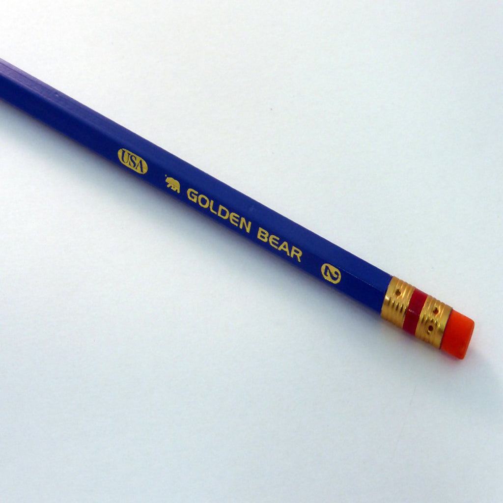 Golden Bear Blue #2 Pencils (12 Pack) - Made in the USA 